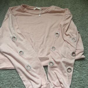 Pink crew neck